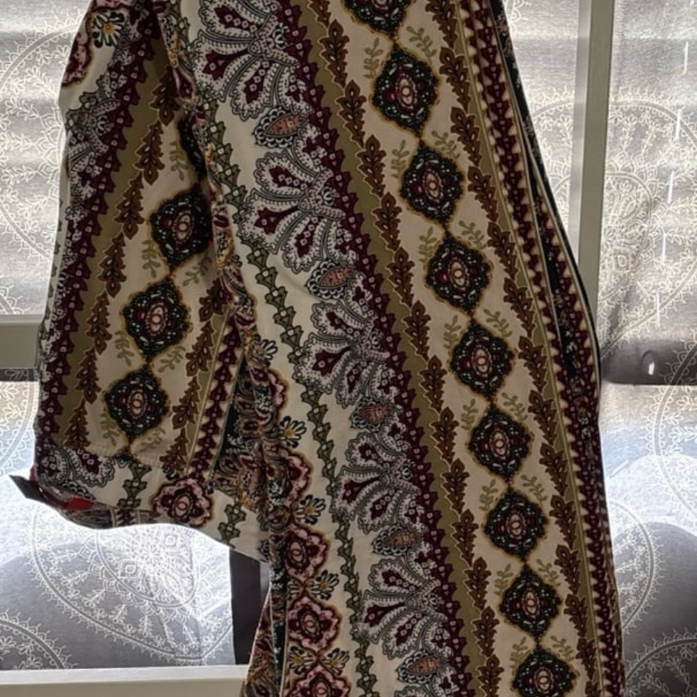 Women’s Bohemian Paisley Print flare leggings